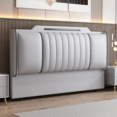 Solid Wood Elegant Scandinavian Bed Headboard