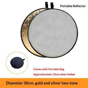 EELHOE | 2 In 1 Photography Light Reflector Portable Foldable Cost Effective for Studio Portrait Hobbyist Outdoor Shooting