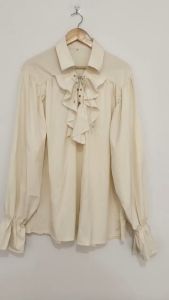 Renaissance Pirate Shirt Men 18th Century Duke Long Sleeve T-Shirt