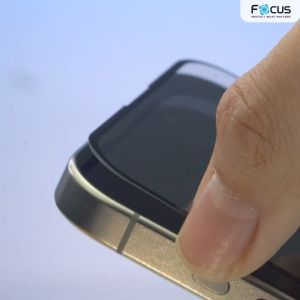 Focus 3D ฟิล์มกระจกกันรอยเต็มจอขอบลงโค้ง สำหรับ IP 15/15plus/15pro/15promax
