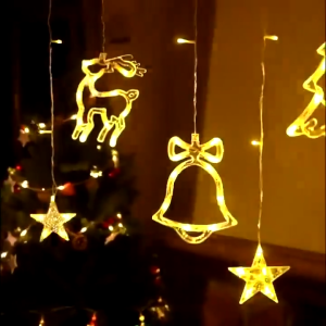 4M Star Moon Curtain String Fairy Lights 8 Modes for Home Garden Christmas Tree Decoration
