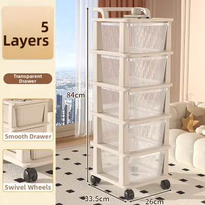 WANGXINGHEYUE | Snack and Toy Storage Organizer Mobile Cabinet