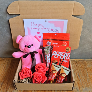 ✨ Pink Bear Lovely Plush Giftset Ready to Gift Ideas Bundle for Girlfriend Boyfriend Valentines Day Monthsary Anniversary Holidays