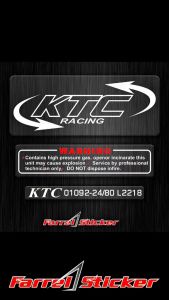 STICKER KTC ULIR STIKER KYTACO SET 3 TRANSPARAN