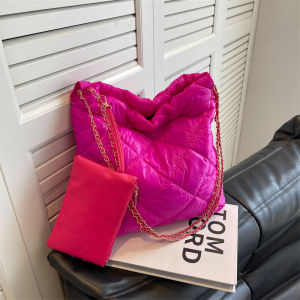 South Korea Ins Style Niche Style Daily Large Capacity Bag Female 2023 New Arrival Spring and Summer All-Match Quilted Chain Shoulder Bag
