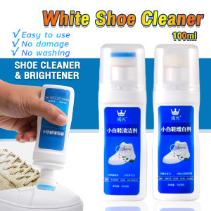 Jozoo 100ml Shoe Cleaner Brightener Remove Stain Shoe Brush White Shoes Professional Bleach Accessories