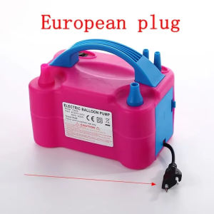 Double-hole balloon electric air pump air pump decorative accessories European plug portable inflatable pump electric air pump