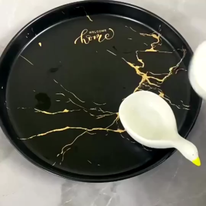 Đĩa Sứ Decor Đựng Nước hấm Hình Thiên Nga  Bát Sứ Đựng Gia Vị Trang Trí Bàn Ăn