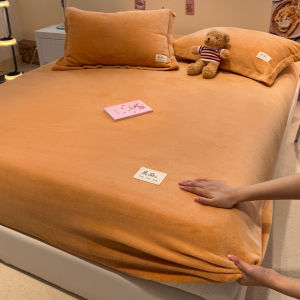 SHAYA | Váy Giường Bằng Vải Fleece San Hô Dày