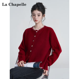 La Chapelle | Áo Cardigan Len Thêu Ren và Đính Đá