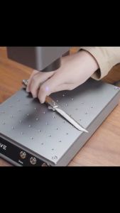 DAJA M4 Dual Laser Engraving Machine Automatic Fiber Marking Machine for All Materials Metal Marking Red and Blue Laser Engraving Machine for Jewelry Rings Wood Metal Leather Acrylic Cutting Engraving Machine