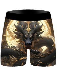 2026 Hot-selling New Summer Fashion Mens Cool Golden Dragon Sports Shorts Mens 3D Printed Breathable Shorts Large Size