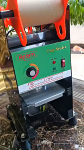 REAIM Mesin Cup Sealer 8-26 Oz - Mesin Press Gelas Plastik & Kertas Manual Cocok untuk Usaha Minuman