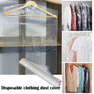 10/20/50/100PCS Garment Dust Bags 60X90CM Clear Plastic Waterproof Moisture-proof Clothing Storage Bag Home Clothing Store Dust Protection