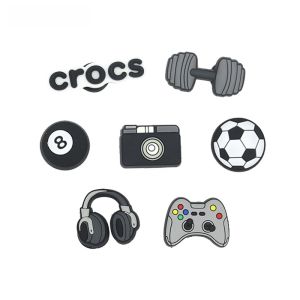 หัวเข็มขัดรองเท้าแบบ DIY สำหรับผู้ชายและผู้หญิง หัวเข็มขัดตกแต่งแบบสปอร์ต หัวเข็มขัดแบบกลวง หัวเข็มขัดแบบกล้อง หัวเข็มขัดแบบสตั๊ดสำหรับรองเท้า