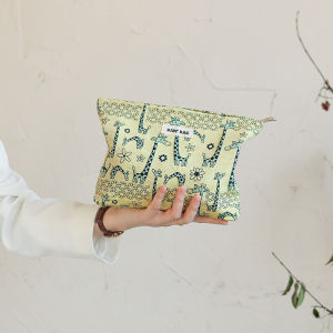 Nữ Bohemian Hươu Cao Cổ Trang Điểm Dung Tích Lớn Đựng Mỹ Phẩm Son Môi Bảo Quản Du Lịch Vệ Sinh Túi Cầm Tay Polyester Có Dây Kéo