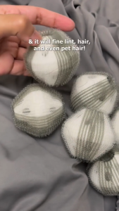 White Magic Lint And Hair Removing Laundry Balls 6 Pack Reusable Long-lasting Eco-Friendly Lint Free
