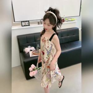 Girls Summer Sleeveless Dress & Long Dress for Teen Girls: New 2024 Western Style Outfits