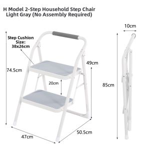 YSF | Non-slip Telescopic A-frame Ladder 2 Steps
