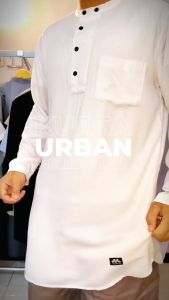 Kurta Urban Baju Muslim Kemeja Koko Lengan Panjang Melleonlain