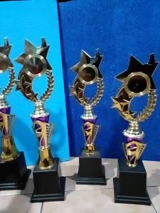 Piala Lomba Juara 1 2 3 4 (N0.7 BODY UNGU RASER) "costum" FREE STICKER (BOLEH satuan)TERMASUK SETICKER DAN FREE DESIGN