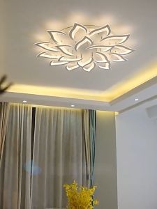 Lampu Plafon Lampu Hias LED 3 Warna Modern Untuk Ruang Tamu / Kamar Tidur MOOISHC