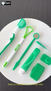 Dentcare Orthodontic Tooth Kit - Toothbrush Wax Floss in Convenient Hard Case