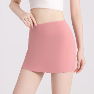 Miiow | Womens Safety Shorts Ice Silk Thin Briefs Anti Exposure Non Roll Bottom Underwear Bottoms Casual Nylon Spandex Shorts