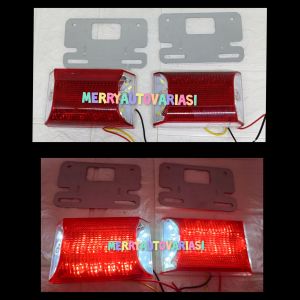 Lampu LED truk 24 volt merah isi 2 pcs