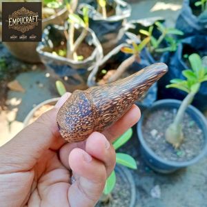 once pipa kayu liwung hitam unik dan lentik minimalis A641