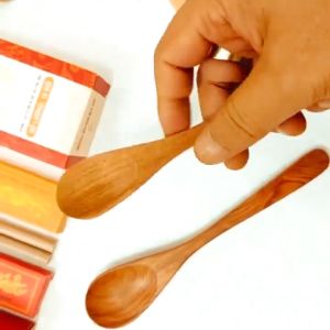 Thìa gỗ KIM GIAO muỗng ăn cơm gỗ cao cấp 100% tự nhiên (Tùy chọn thìa ăn trẻ em hoặc người lớn) - Vườn Đặc Sản Ninh Bình