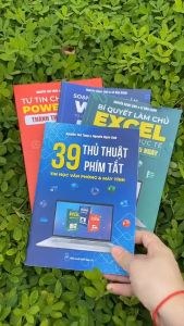 Bộ 4 Cuốn Sách Word - Excel - Powerpoint - 39 Thủ Thuật Phím Tắt Tặng Video Hướng Dẫn File Thực Hành Khoá Học
