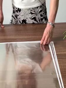 BBJ WRAPS Korean Flower Wrapping Paper Clear Waterproof Floral Bouquet Wrap with Colored Line 22.8x22.8 Inch - 20 Sheets (Black)