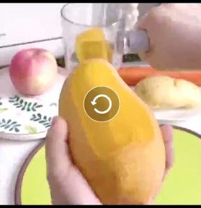 Parutan Serbaguna Peeler Wortel Kentang Dengan Tabung Simpan Kulit Anti Berantakan 2KOP5