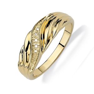 Huitan Twist Design Women Ring for Engagement Wedding Luxury Accessories Inlaid Shiny CZ Gold Color/Silver Color Trendy Jewelry