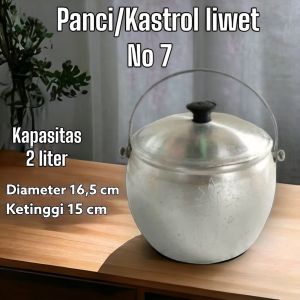 Terlaris!!!!Panci Liwet Kastrol Liwet Penanak Nasi Priuk kaserol Alumunium Tebal