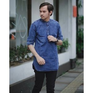 Kurta Jeans pria M L XL XXL