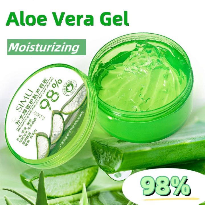 SIMU Aloe Vera Soothing Gel Summer Girls Moisturizing Aloe Mask Aloe Vera  Gel Fast Absorbing Gel 98% Aloe Vera Extract Refreshing Summer Moisturizer  - Lazada | Lazada PH