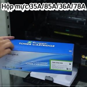 Hộp mực máy in 35A / 85A /36A/ 78A/ 88A/ Prospect dùng cho máy in hp laserjet p 1005/1006 ( có mực sẵn có vat)