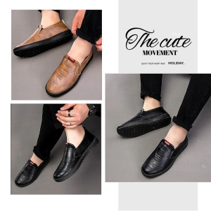 NQshop มาแรงมาก รองเท้าคัชชูแฟชั่นชาย วัสดุหนังเทียม สวมใส่สบายเท้า สีสวยแต่งตัวง่าย งานดูดีสุดๆ ไม่ว่าโอกาสไหนสวมใส่ได้ บอกเลยว่าห้ามพลาด หนุ่มๆกดตะกร้าเลย