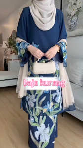LRONLESS chiffon BAJU KURUNG classic Kurung Cantik Jubah Baju Jacquard Kurung Printing Kurung Baju Kebarung Labuh Kedah Bridesmaid Beautiful Kurung Baju Raya Perempuan 2025 Terbaru