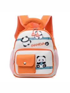 Cute Cartoon Panda Kids Backpack for Boys And Girls School Bag Double Shoulder Bag for Kindergarten Entry And Travel