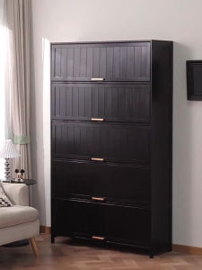 Bamboo storage rack multilayer Landing combination Back against the wall shelf Wood Bookshelf