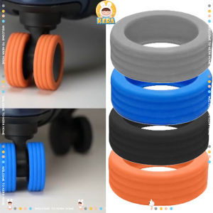 8 ชิ้น/เซต ล้อป้องกันล้อ ยางหุ้มล้อลากกระเป๋าเดินทาง กันกระแทก ลดเสียงรบกวน ลดการสึกหรอของล้อ