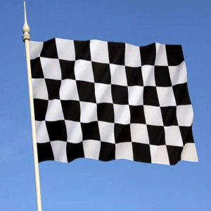 1pcs Bendera Banner Flag Bendera Race Warna Tidak Mudah Luntur Saat Dicuci Flag Flag Banner Bendera Start Hitam Putih
