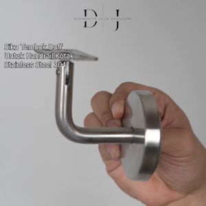 Siku Tembok Doff Untuk Handrail Kotak Stainless Steel 304
