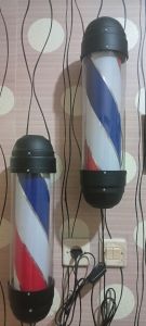 LAMPU BARBERPOLE BARBERSHOP BERPUTAR