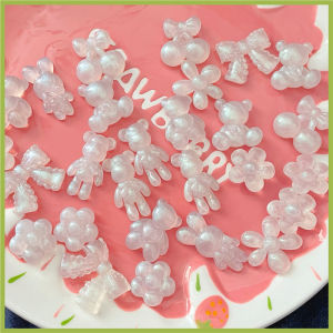 Mermaid Polarized Tide Bear Bunny Bow Flower Resin Areal Model Decoration DIY Handmade Accessories