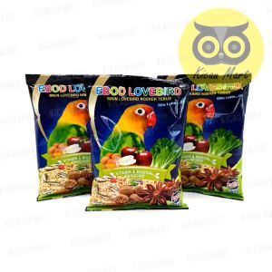 Kicau Mart Pakan Lovebird Kemasan Plastik Ebod Jaya Makanan Harian Burung Love Bird Lb Biji Bijian Milet Millet Pklbpej