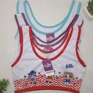 Mou - 3pc 6pc Miniset anak Katun perempuan Remaja motif Karakter lucu LOL usia 9-13 Tahun (SD-SMP)